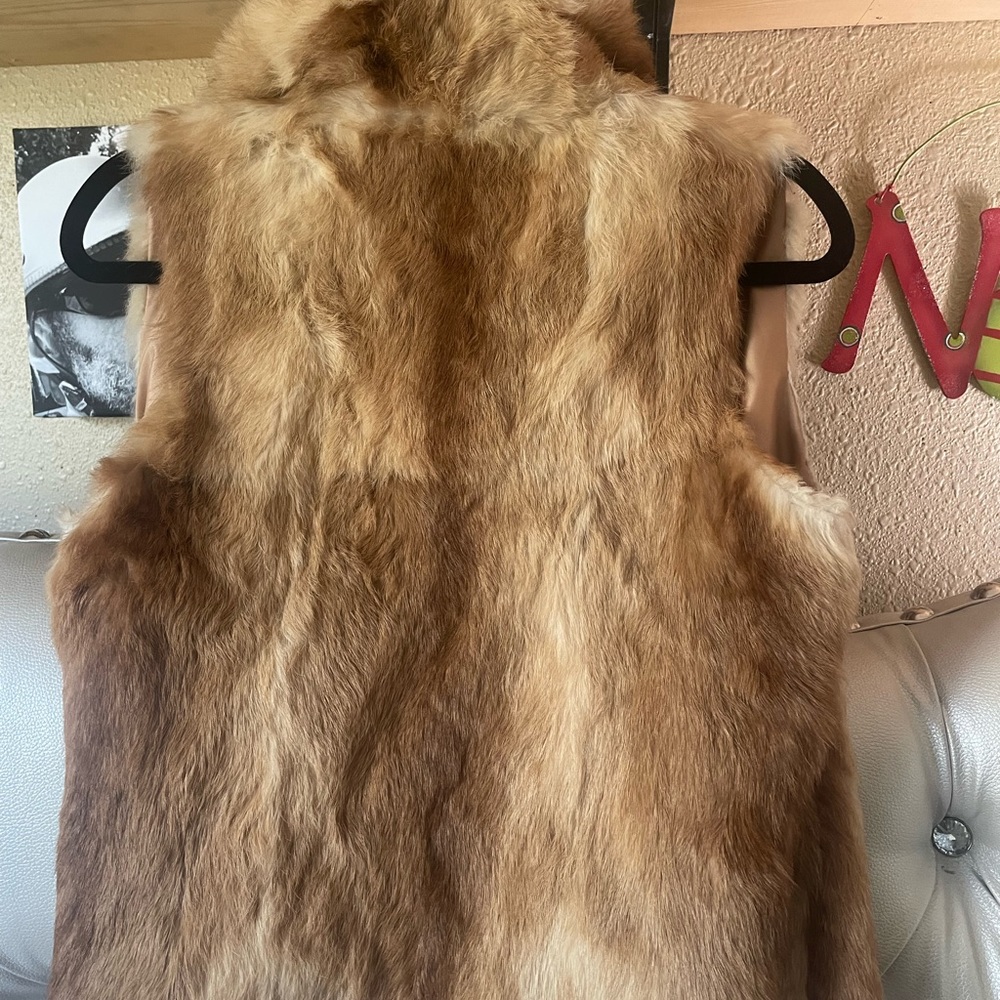 Adrienne landau fur vest size large soft to the touch